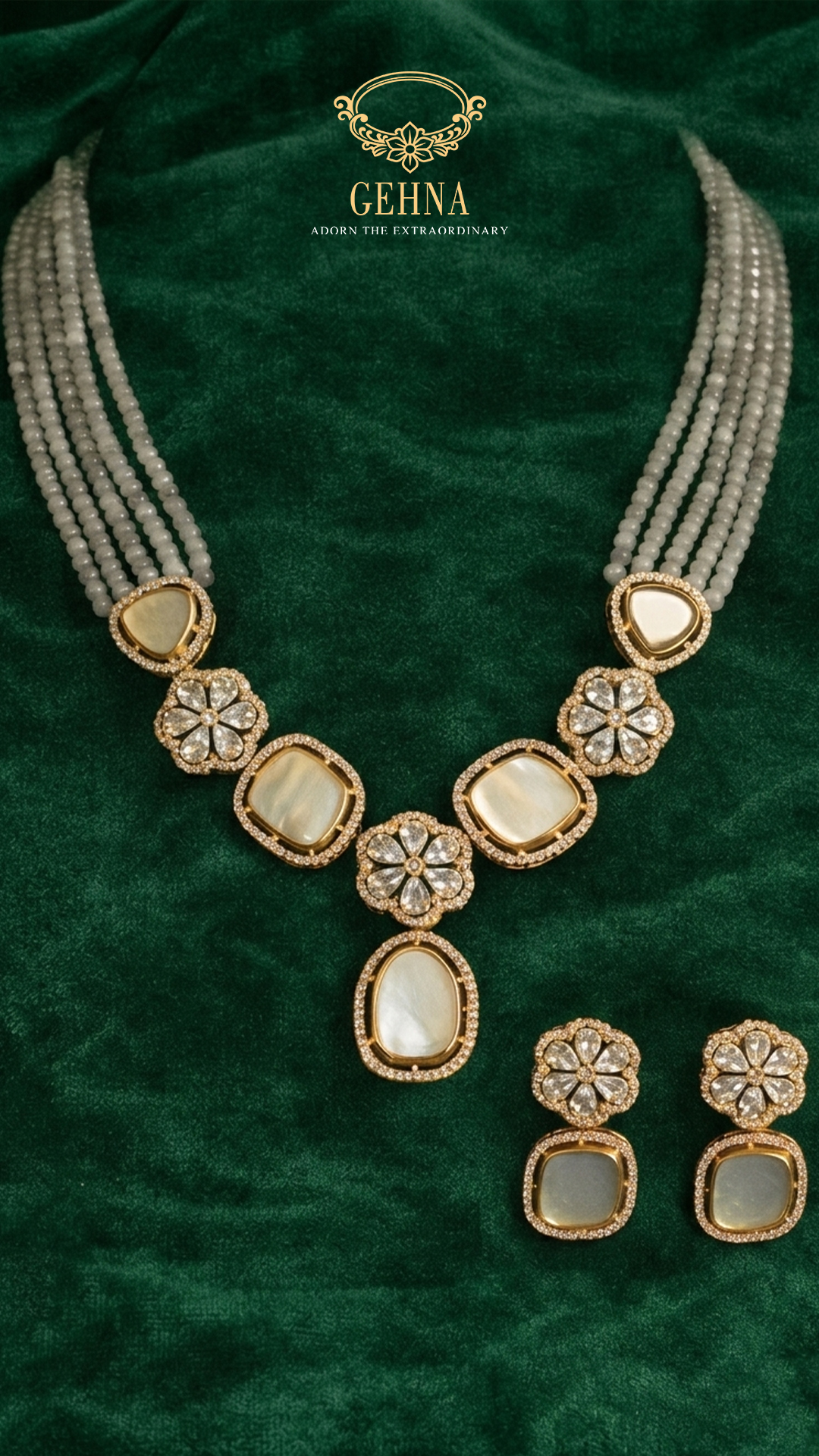 RZ69 CRYSTAL WITH MOP PENDANT