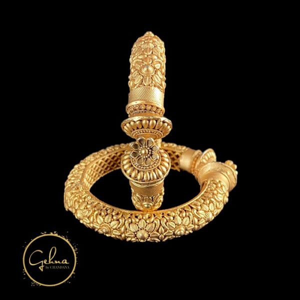 Designer copper gold bangle