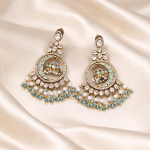 Victorian mossainite chand bali