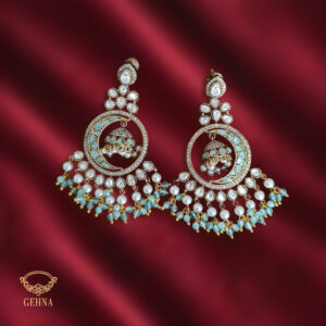 Victorian mossainite chand bali