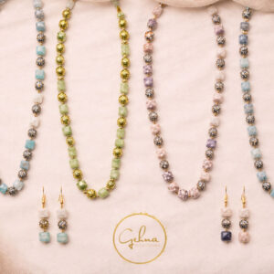 Marcasite and semi precious stone mala