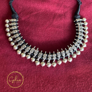 Handcrafted pure silver necklace