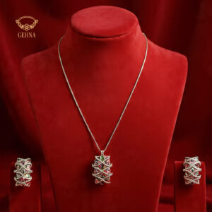 Multi stone pendant set