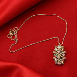 Multi stone pendant set