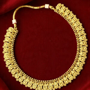 Ethnic gold-plated necklace set