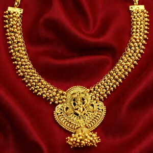 Antique gold temple choker set