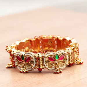 Antique gold designer bangle