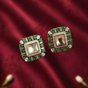 Green stone studded top